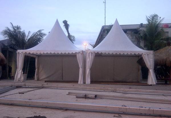Sewa tenda sarnafil Kerucut untuk acara Ramadhan